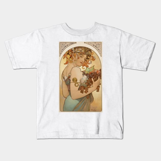 Fruit, Mucha Kids T-Shirt by immortalpeaches